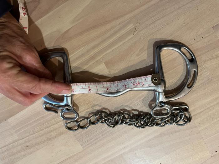 5&quot; Kimblewick bit port mouth &amp; curb chain 