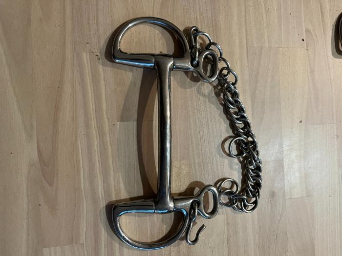 5&quot; straight bar kimblewick + curb chain
